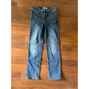 Levi’s 314 Shaping Straight Jeans Women’s Size 26 Medium Wash Mid Rise Denim